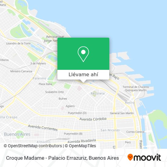 Mapa de Croque Madame - Palacio Errazuriz