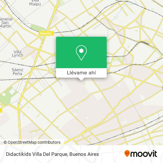 Mapa de Didactikids Villa Del Parque