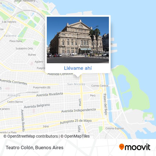 Mapa de Teatro Colón