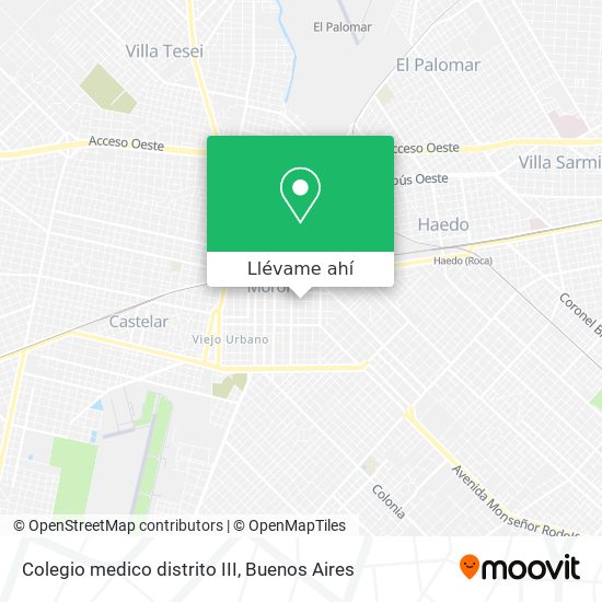 Mapa de Colegio medico distrito III