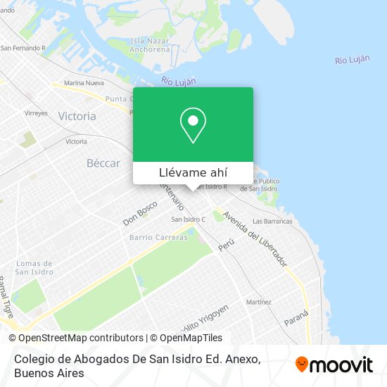 Mapa de Colegio de Abogados De San Isidro Ed. Anexo