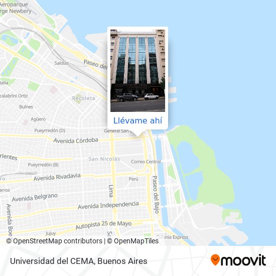 Mapa de Universidad del CEMA