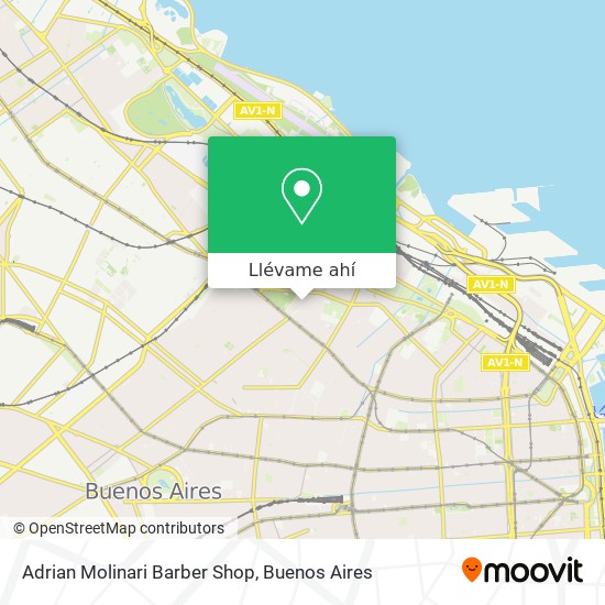 Mapa de Adrian Molinari Barber Shop
