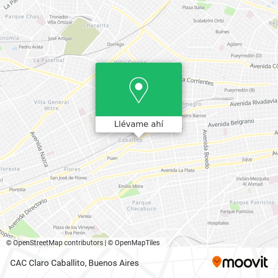 Mapa de CAC Claro Caballito