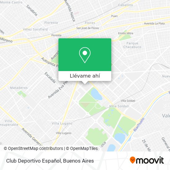 Mapa de Club Deportivo Español