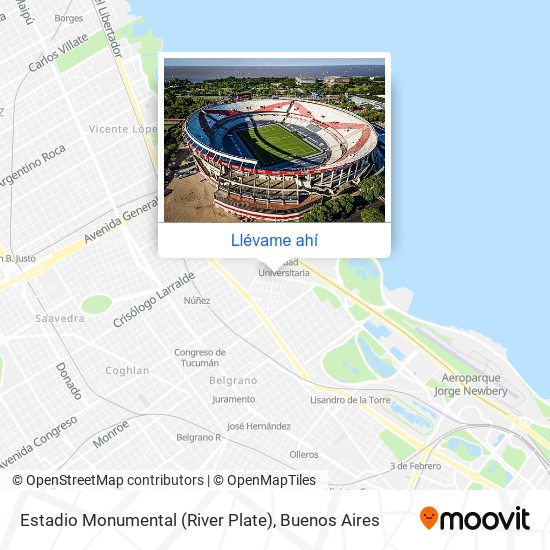 Mapa de Estadio Monumental (River Plate)