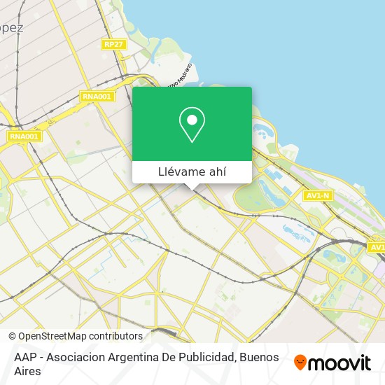 Mapa de AAP - Asociacion Argentina De Publicidad