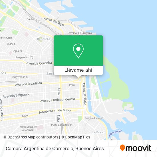 Mapa de Cámara Argentina de Comercio