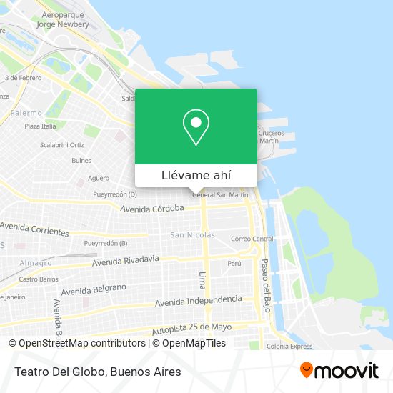 Mapa de Teatro Del Globo