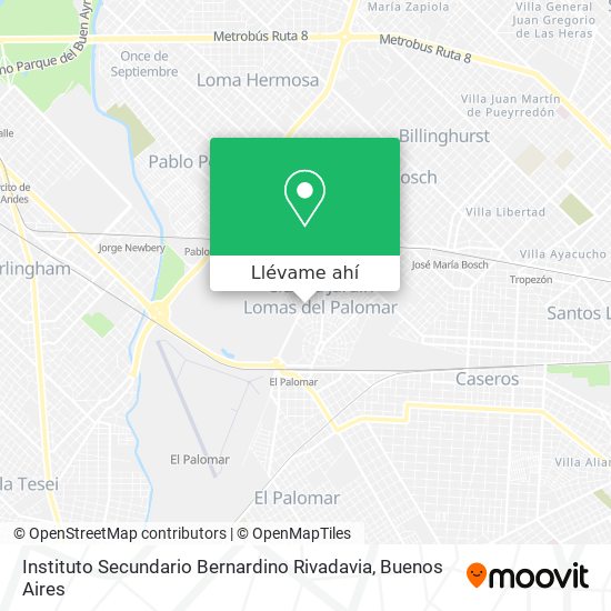 Mapa de Instituto Secundario Bernardino Rivadavia
