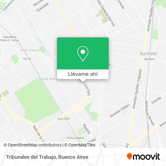 Mapa de Tribunales del Trabajo