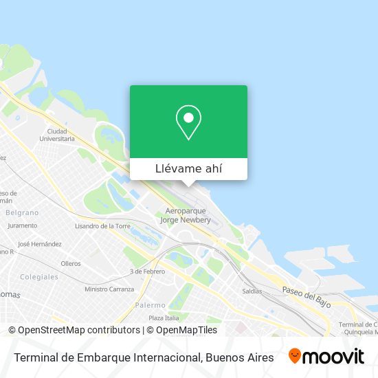 Mapa de Terminal de Embarque Internacional