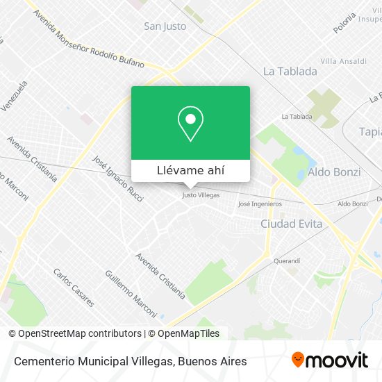 Mapa de Cementerio Municipal Villegas