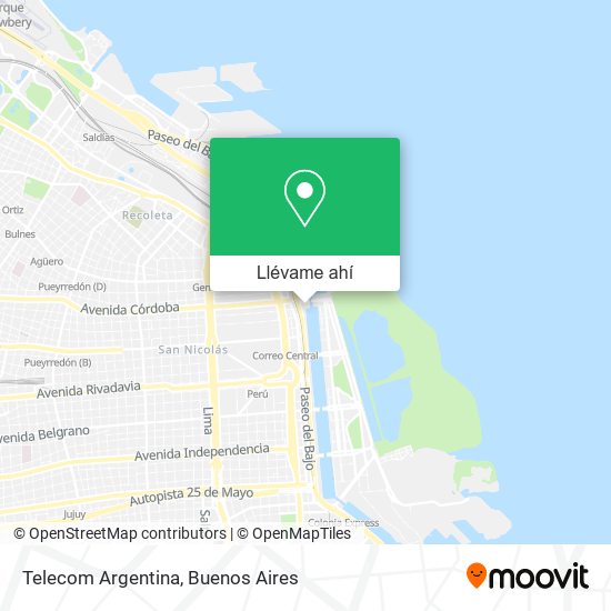 Mapa de Telecom Argentina