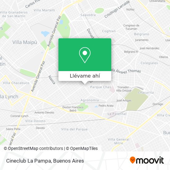 Mapa de Cineclub La Pampa