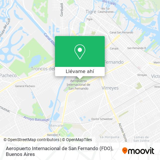 Mapa de Aeropuerto Internacional de San Fernando (FDO)