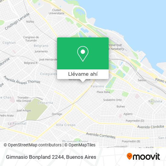 Mapa de Gimnasio Bonpland 2244