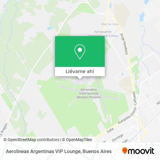 Mapa de Aerolineas Argentinas VIP Lounge