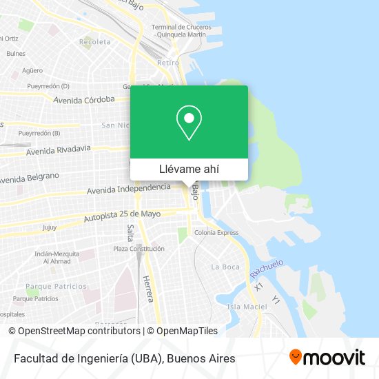 ¿Cómo Llegar A Facultad De Ingeniería (UBA) En Distrito Federal En ...
