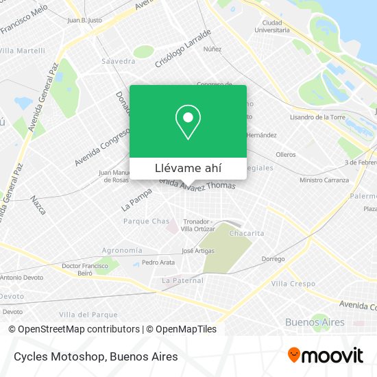 Mapa de Cycles Motoshop