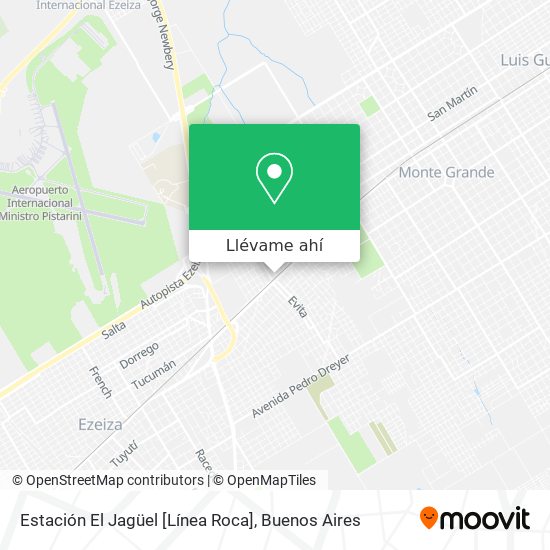 Mapa de Estación El Jagüel [Línea Roca]