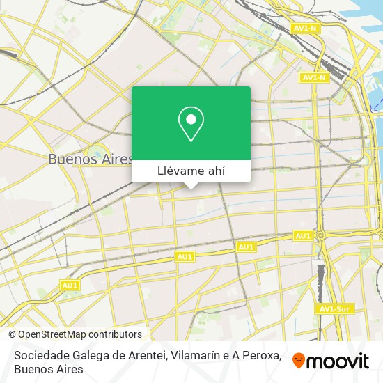 Mapa de Sociedade Galega de Arentei, Vilamarín e A Peroxa