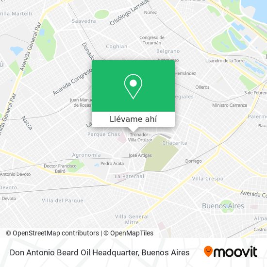 Mapa de Don Antonio Beard Oil Headquarter