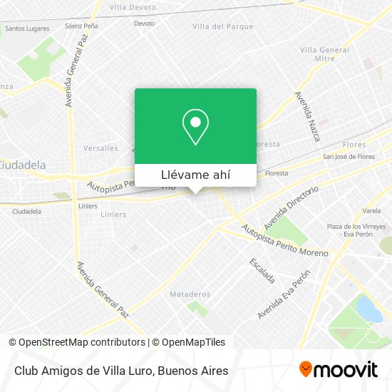 Mapa de Club Amigos de Villa Luro