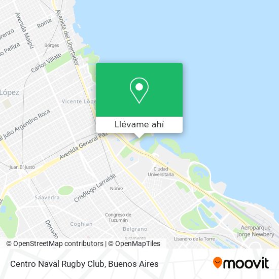 Mapa de Centro Naval Rugby Club
