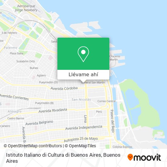 Mapa de Istituto Italiano di Cultura di Buenos Aires