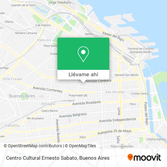 Mapa de Centro Cultural Ernesto Sabato