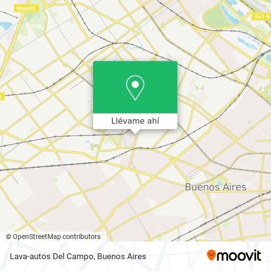 Mapa de Lava-autos Del Campo
