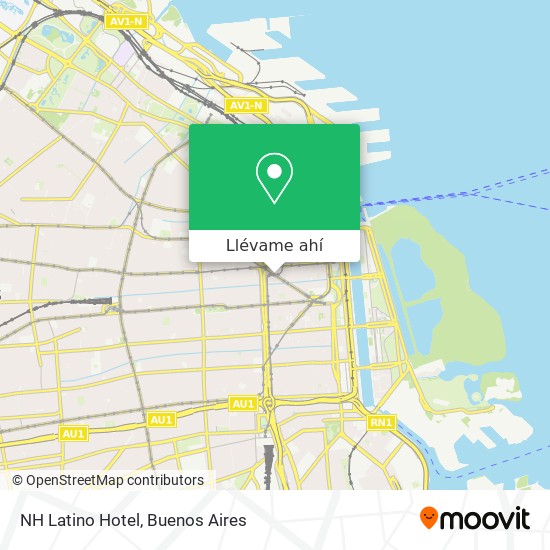 Mapa de NH Latino Hotel
