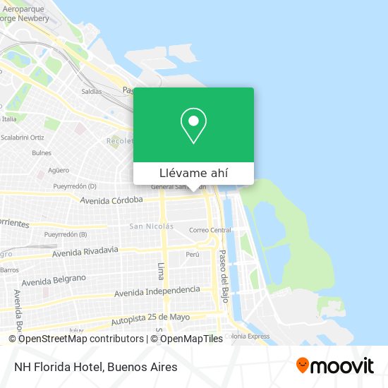 Mapa de NH Florida Hotel