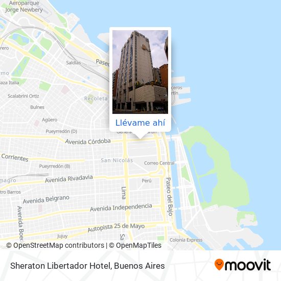 Mapa de Sheraton Libertador Hotel