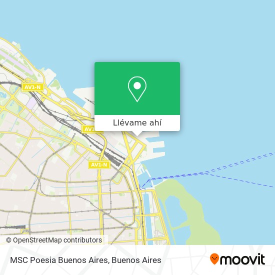 Mapa de MSC Poesia Buenos Aires