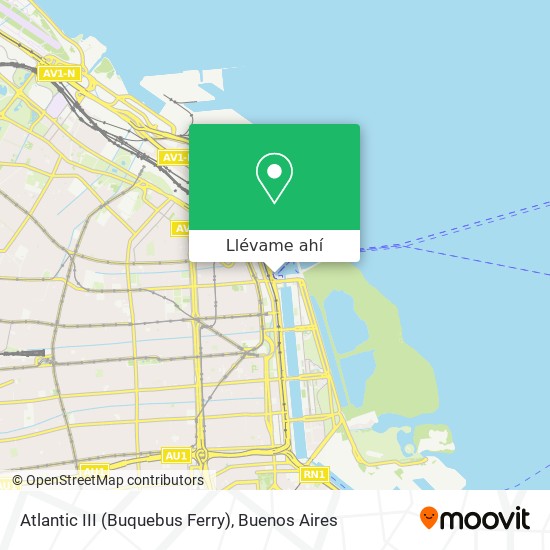 Mapa de Atlantic III (Buquebus Ferry)