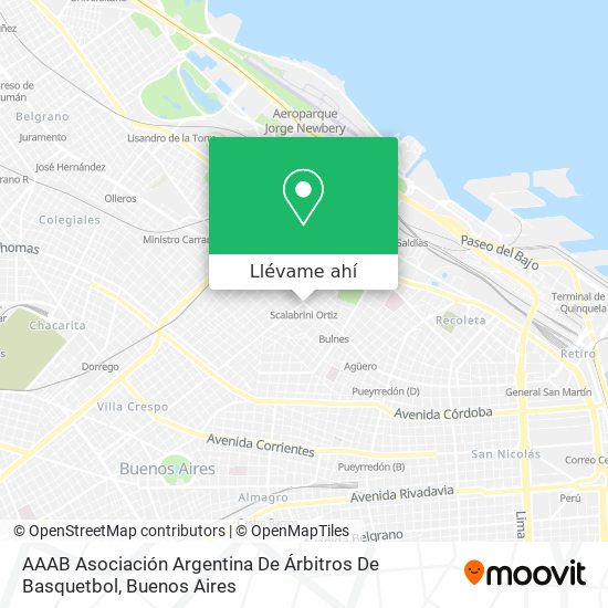 Mapa de AAAB Asociación Argentina De Árbitros De Basquetbol