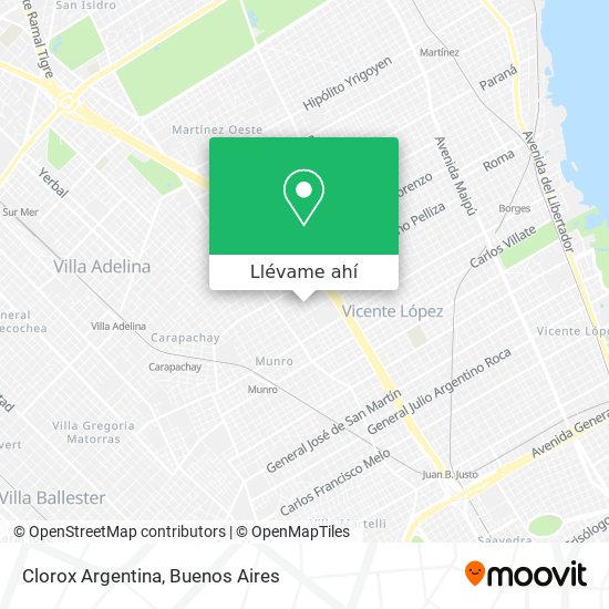Mapa de Clorox Argentina