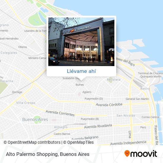 Mapa de Alto Palermo Shopping