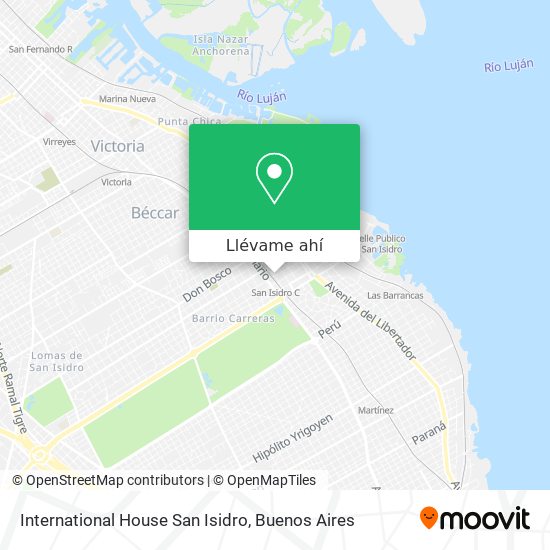 Mapa de International House San Isidro