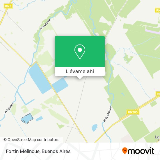 Mapa de Fortin Melincue