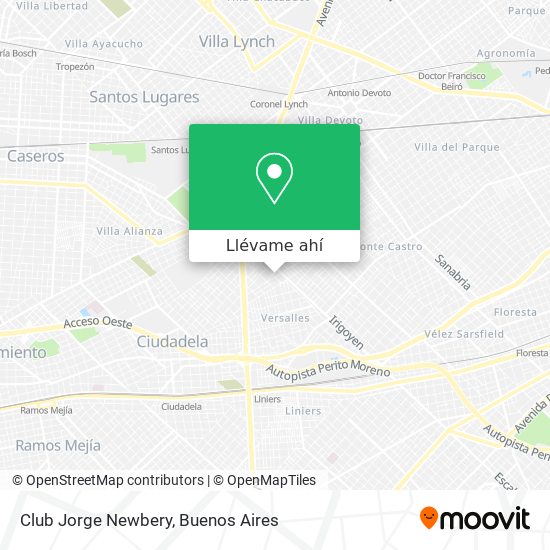 Mapa de Club Jorge Newbery