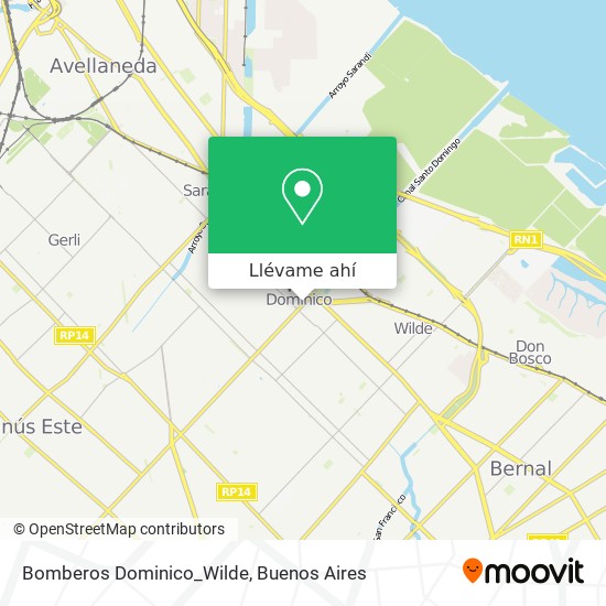 Mapa de Bomberos Dominico_Wilde