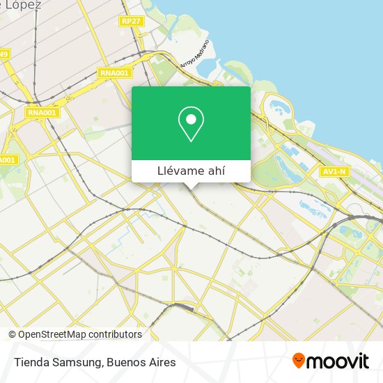 Mapa de Tienda Samsung