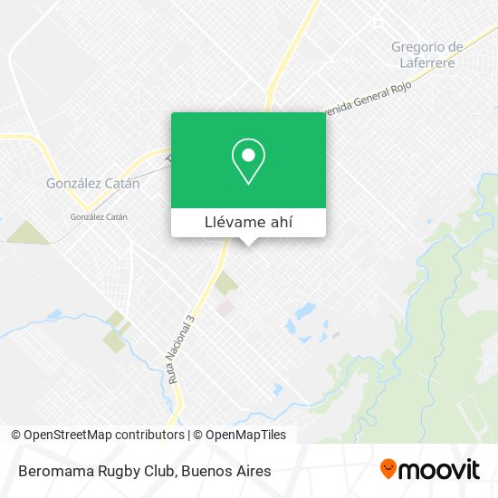 Mapa de Beromama Rugby Club