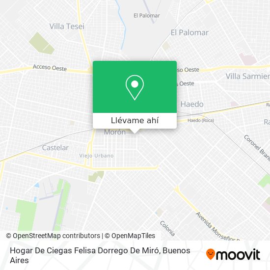 Mapa de Hogar De Ciegas Felisa Dorrego De Miró