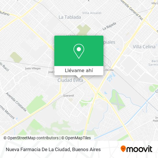 Mapa de Nueva Farmacia De La Ciudad