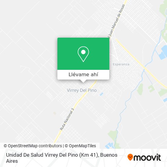 Mapa de Unidad De Salud Virrey Del Pino (Km 41)