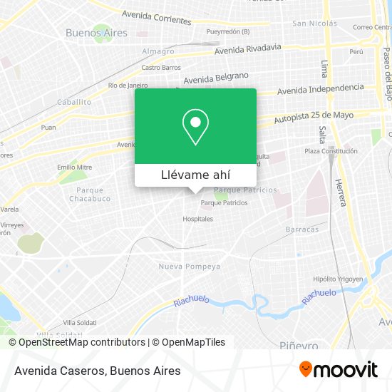 Mapa de Avenida Caseros